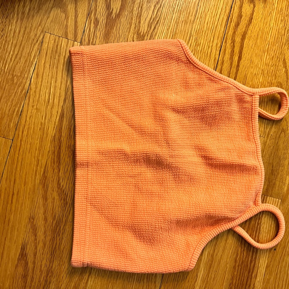 Topshop Orange Crop Top